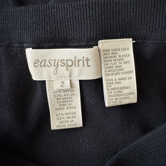 easyspirit Knit Black Maxi Skirt Womens Size 2 - Picture 3 of 5